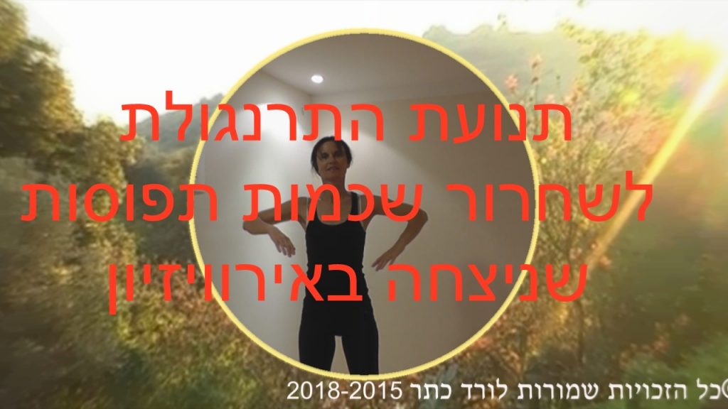 התרגיל לשחרור שכמות תפוסות שניצח את האירוויזיון בזכות נטע ברזילי (Netta Barzilai) המדהימה בשיר Toy